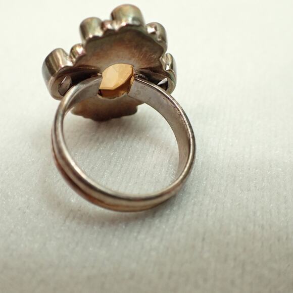 Nicky Butler NB India 925 Sterling Multi-Stone Ring Sz 9 Amethyst Citrine Garnet - Picture 5 of 7